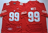 Wisconsin Badgers 99 J.J. Watt Red Nike College Football Jersey,baseball caps,new era cap wholesale,wholesale hats